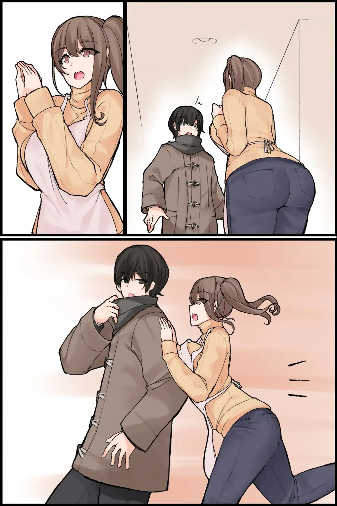 Mechakucha Eroi Karada no Sewazuki Osananajimi to, Cool-kei Kyonyuu Bijin Douryou to Oren-chi de 3P Harem!? Fhentai - Page 55