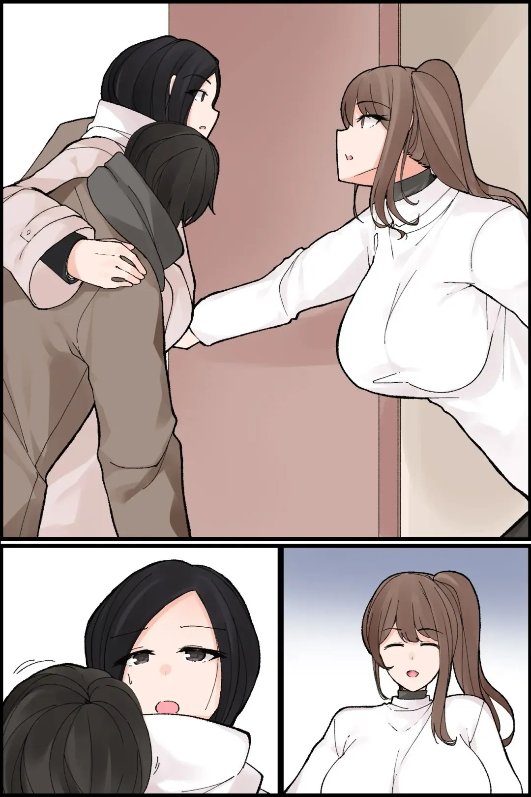 Mechakucha Eroi Karada no Sewazuki Osananajimi to, Cool-kei Kyonyuu Bijin Douryou to Oren-chi de 3P Harem!? Fhentai - Page 86