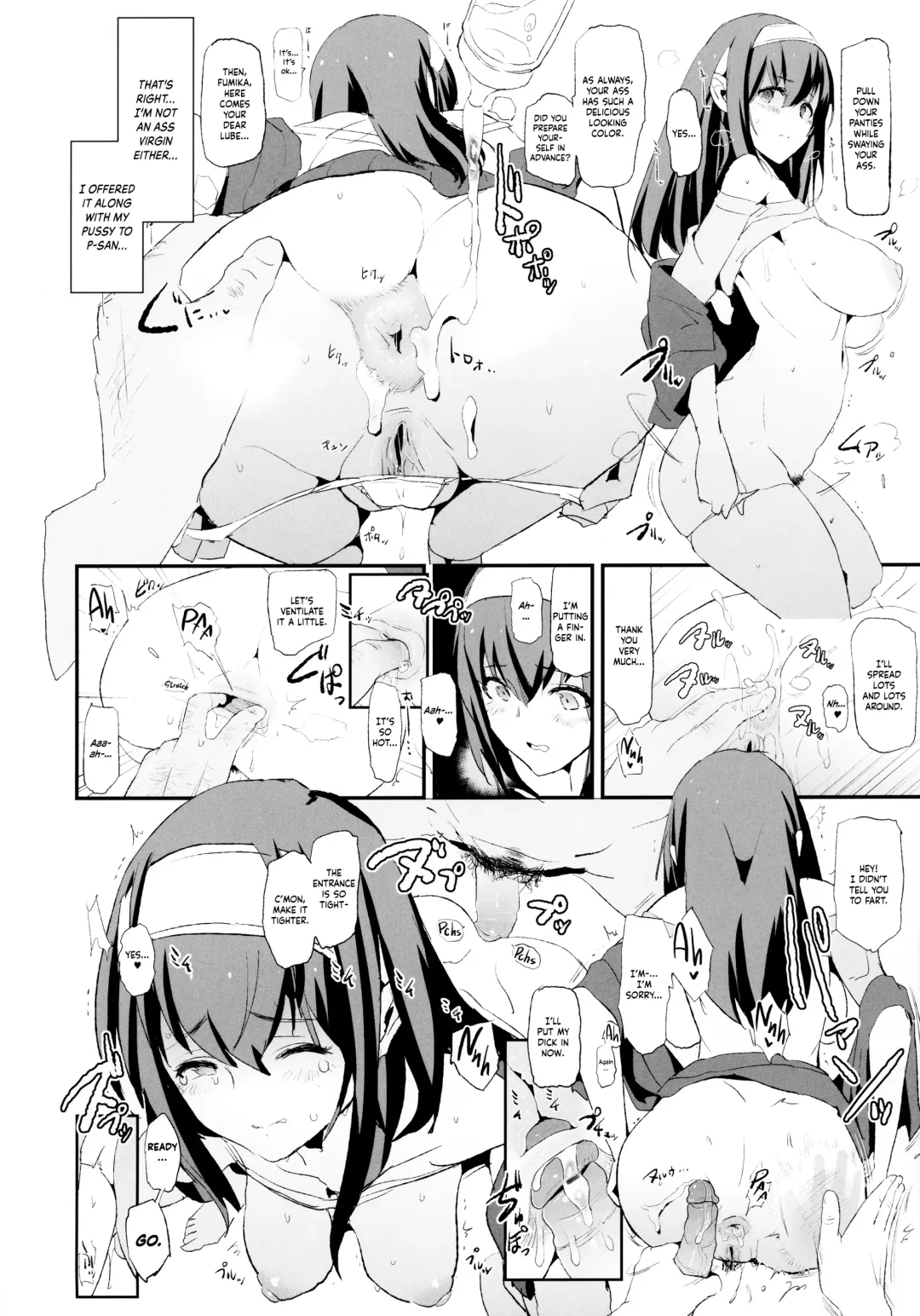 [Dokurosan] Sagisawa Fumika no Dosukebe Hamedori Interview + Omake Paper (decensored) Fhentai - Page 9