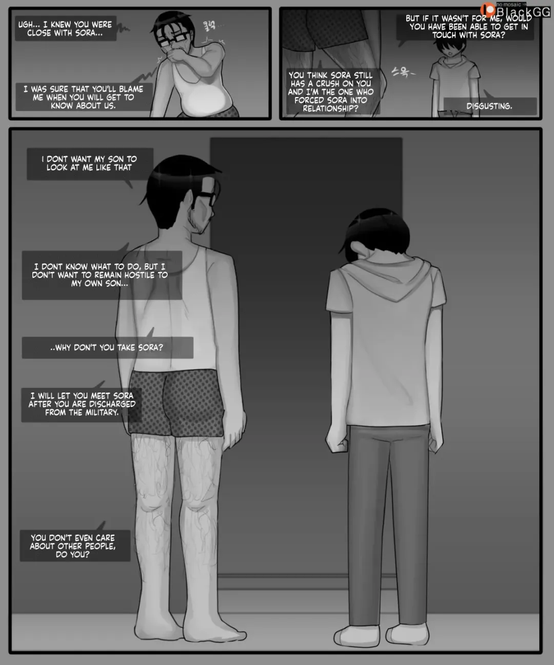 [Blackgg] The story of a childhood friend becoming father's lover 1 Fhentai - Page 18