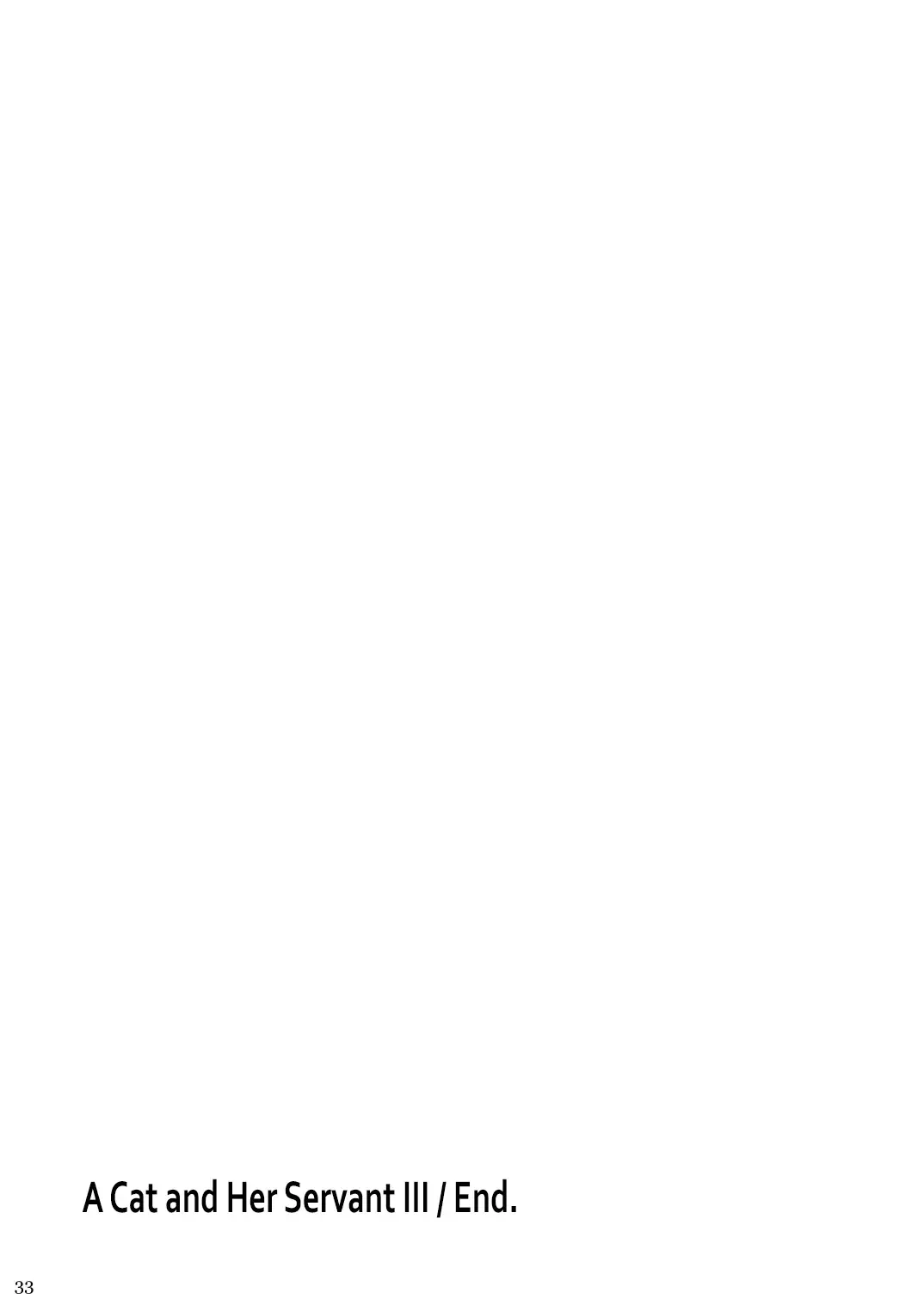 [Oota Yuuichi] Neko to Geboku II | A Cat and Her Servant II Fhentai - Page 32