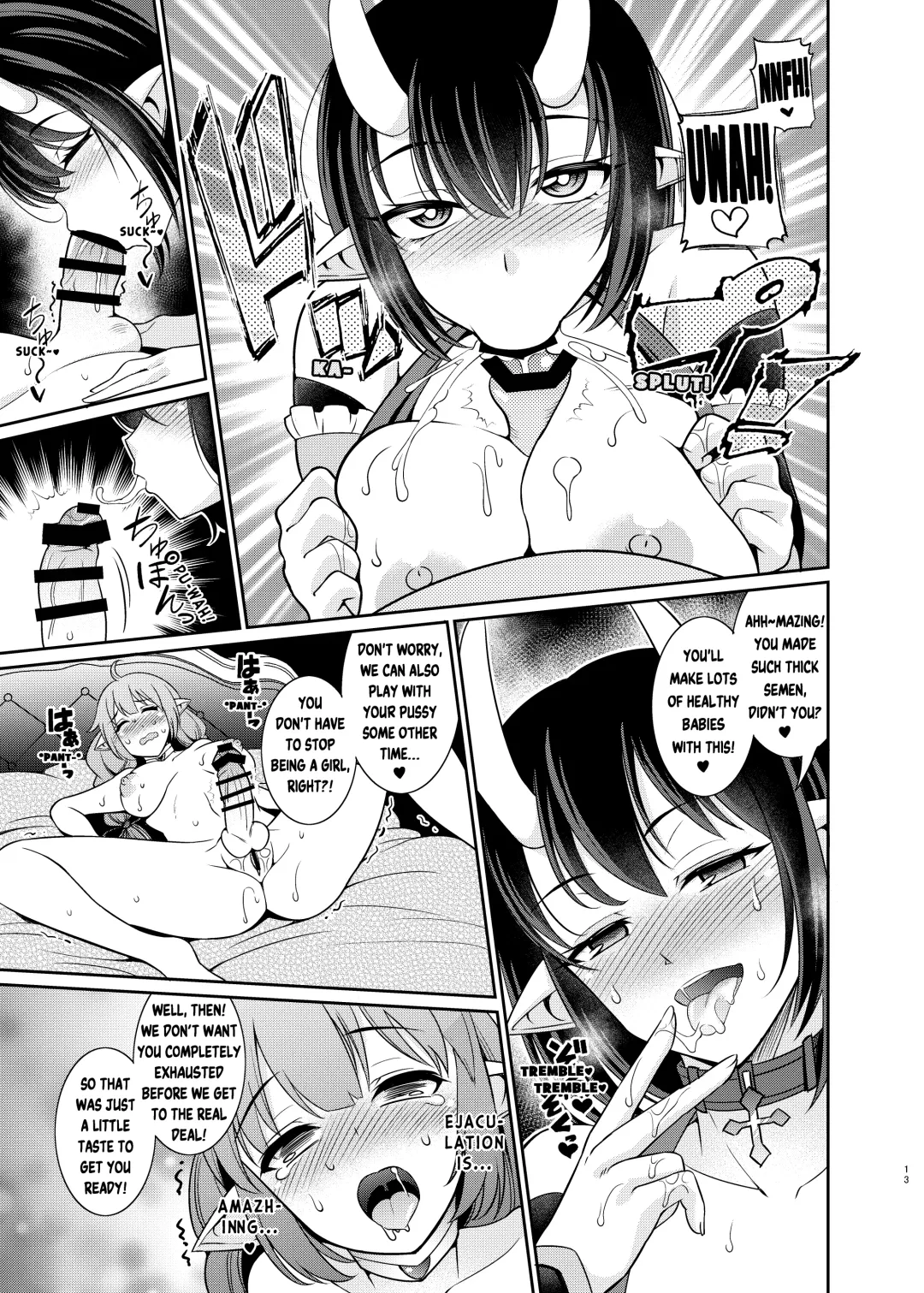 [Shikigami Kuroko] Futanari Elf no Tanetsuke Bokujou 1 | Futanari Elf Breeding Farm 1 Fhentai - Page 13