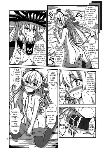 [Aikawa Ryou] Kuubo Wo-Kyuu-chan no Amatsukaze Yuri Dorei Choukyou ~Shuuchi 3P Choukyou Hen~ | Standard Carrier Wo-Class's Amatsukaze Yuri Slave Training ~Threesome Training~ Fhentai - Page 19