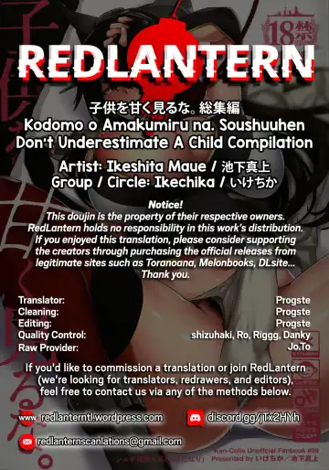 [Ikeshita Maue] Kodomo o Amakumiru na. Soushuuhen | Don't Underestimate A Child Compilation Fhentai.net - Page 39