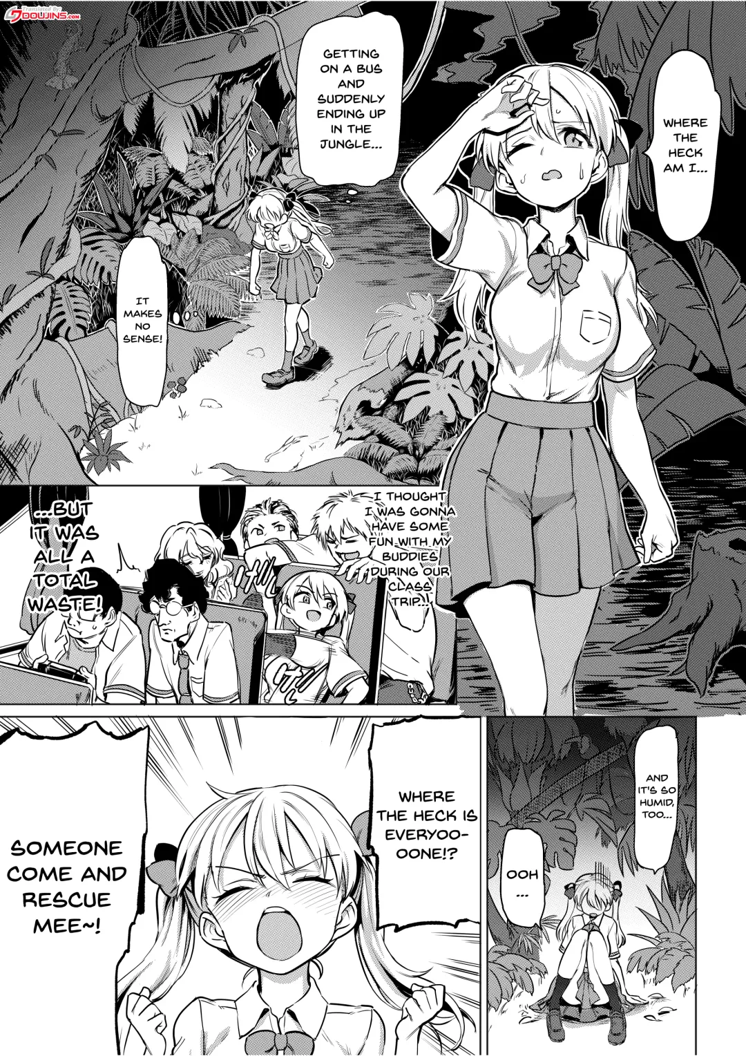 [Aomushi] Goblin x Joshikousei x Houkai Namaiki Gal Hen | Goblin x Schoolgirls x Collapse Cheeky Gal Edition Fhentai.net - Page 2