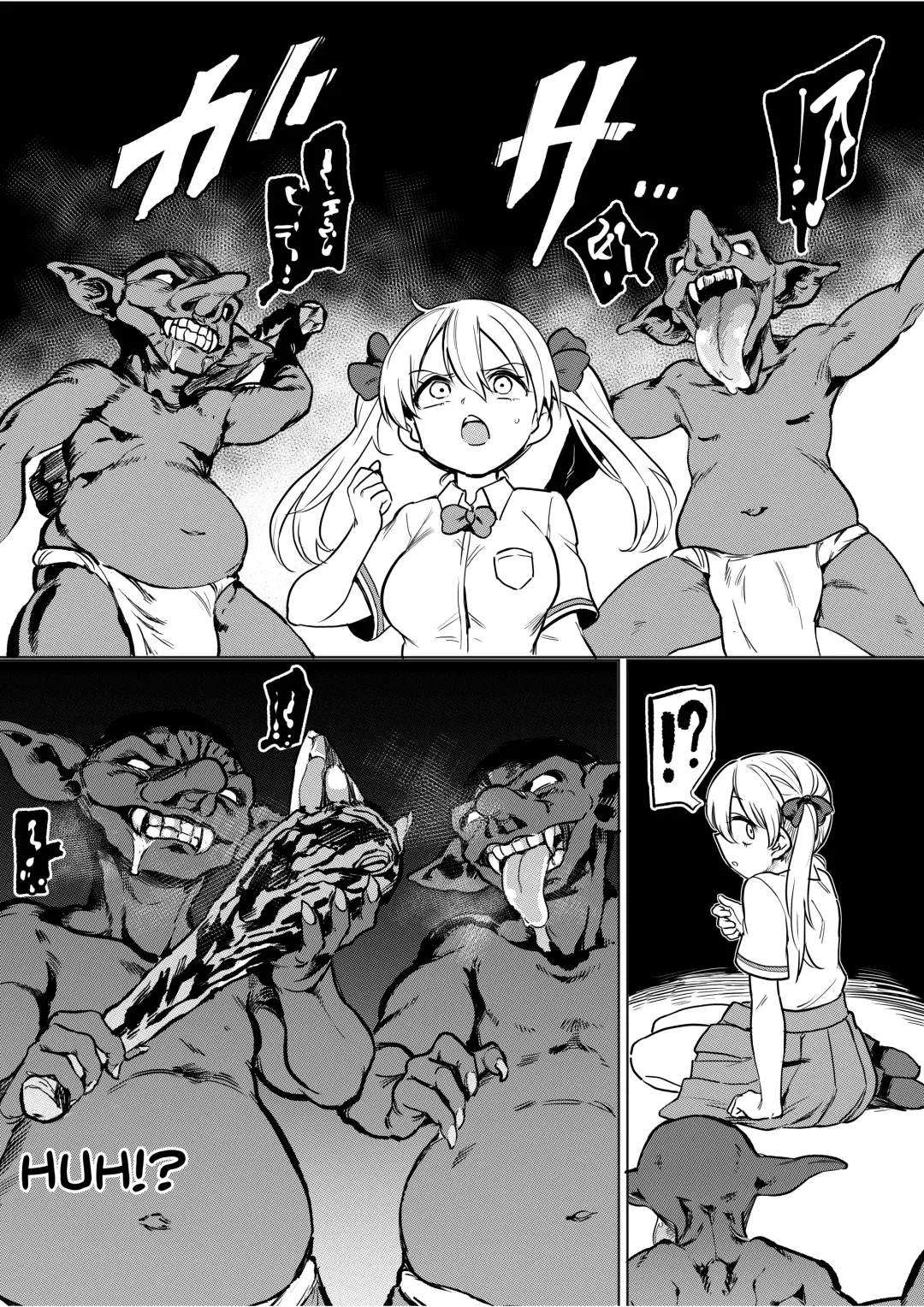 [Aomushi] Goblin x Joshikousei x Houkai Namaiki Gal Hen | Goblin x Schoolgirls x Collapse Cheeky Gal Edition Fhentai.net - Page 3