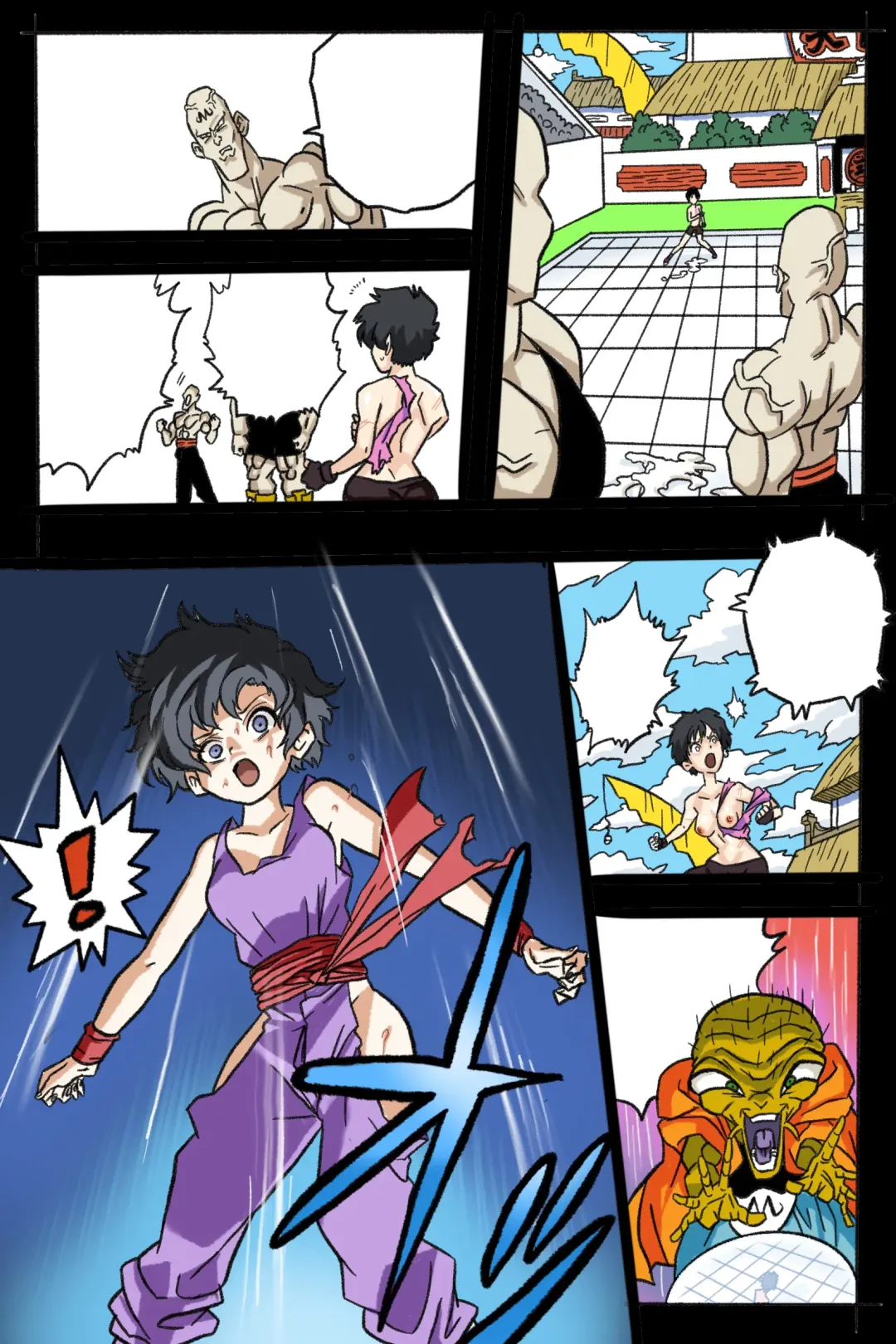 Ultimate Ryona Budokai! Videl x Big Dick Spopovich Fhentai - Page 32