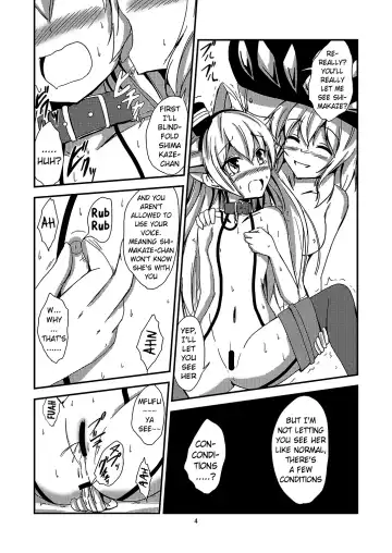 [Aikawa Ryou] Kuubo Wo-Kyuu-chan no Amatsukaze Yuri Dorei Choukyou ~Mekakushi Shimakaze Choukyou Hen~ | Standard Carrier Wo-Class's Amatsukaze Yuri Slave Training ~Blindfolded Shimakaze Training~ Fhentai.net - Page 5