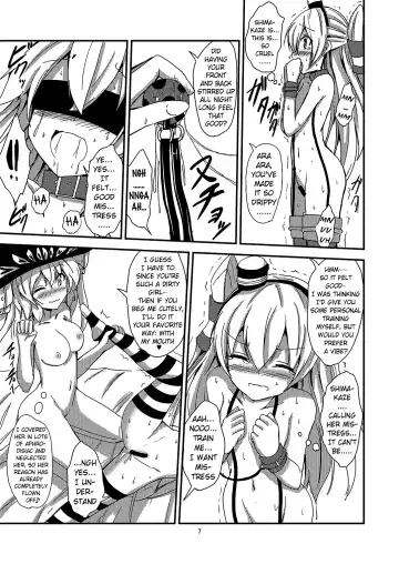 [Aikawa Ryou] Kuubo Wo-Kyuu-chan no Amatsukaze Yuri Dorei Choukyou ~Mekakushi Shimakaze Choukyou Hen~ | Standard Carrier Wo-Class's Amatsukaze Yuri Slave Training ~Blindfolded Shimakaze Training~ Fhentai.net - Page 8