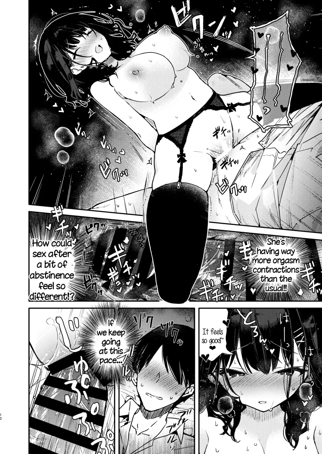 [Mutou Koucha] Seiyoku Tsuyome na Kanojo to Kinyoku Kaikin Renzoku Shasei Ecchi Fhentai - Page 10