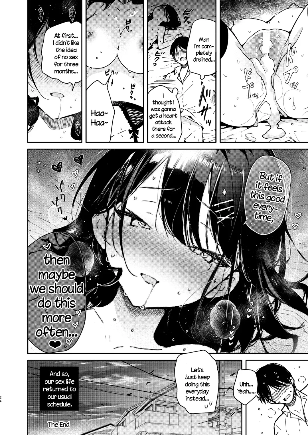 [Mutou Koucha] Seiyoku Tsuyome na Kanojo to Kinyoku Kaikin Renzoku Shasei Ecchi Fhentai - Page 24