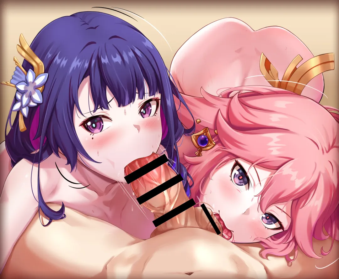 Raiden Shogun & Aether Fhentai - Page 13