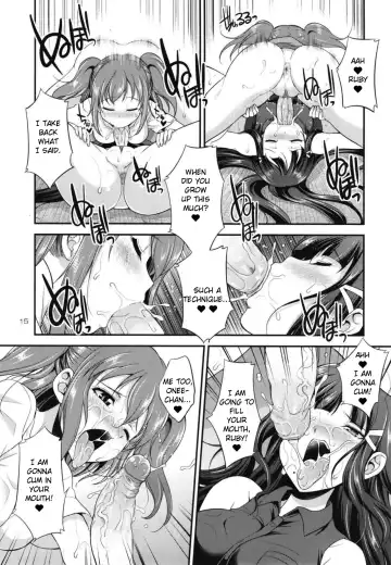 [Gekka Kaguya] FUTAqours side-dia&ruby Fhentai - Page 15
