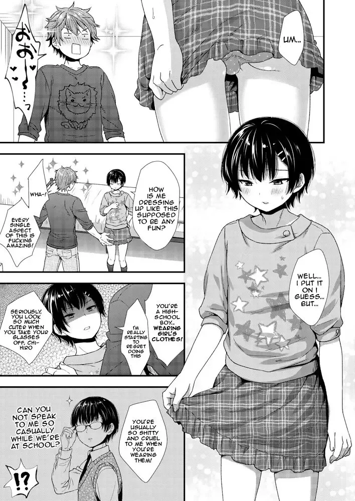 [Ohaguro Dobu] My Junior is Really Small [Crossdressing] | Kouhai-kun wa Kanari Choroi Fhentai - Page 1