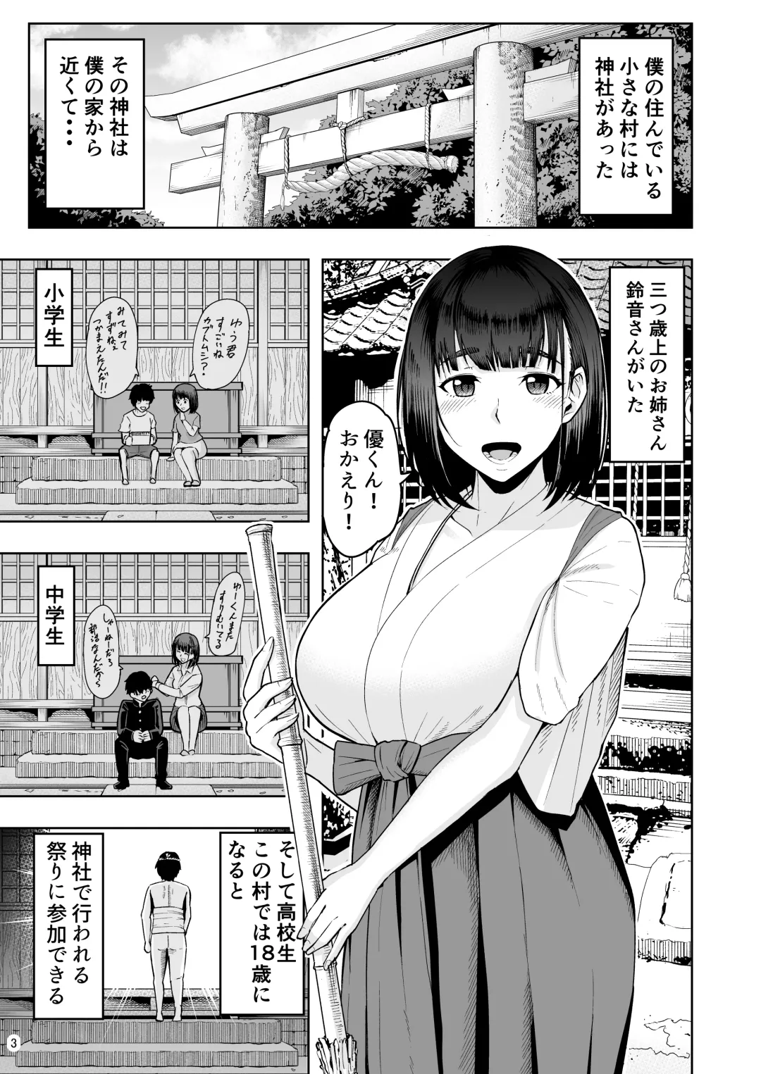 Jimoto no Miko no Suzune-san Owaranai Houshi Matsuri Hen Fhentai - Page 3
