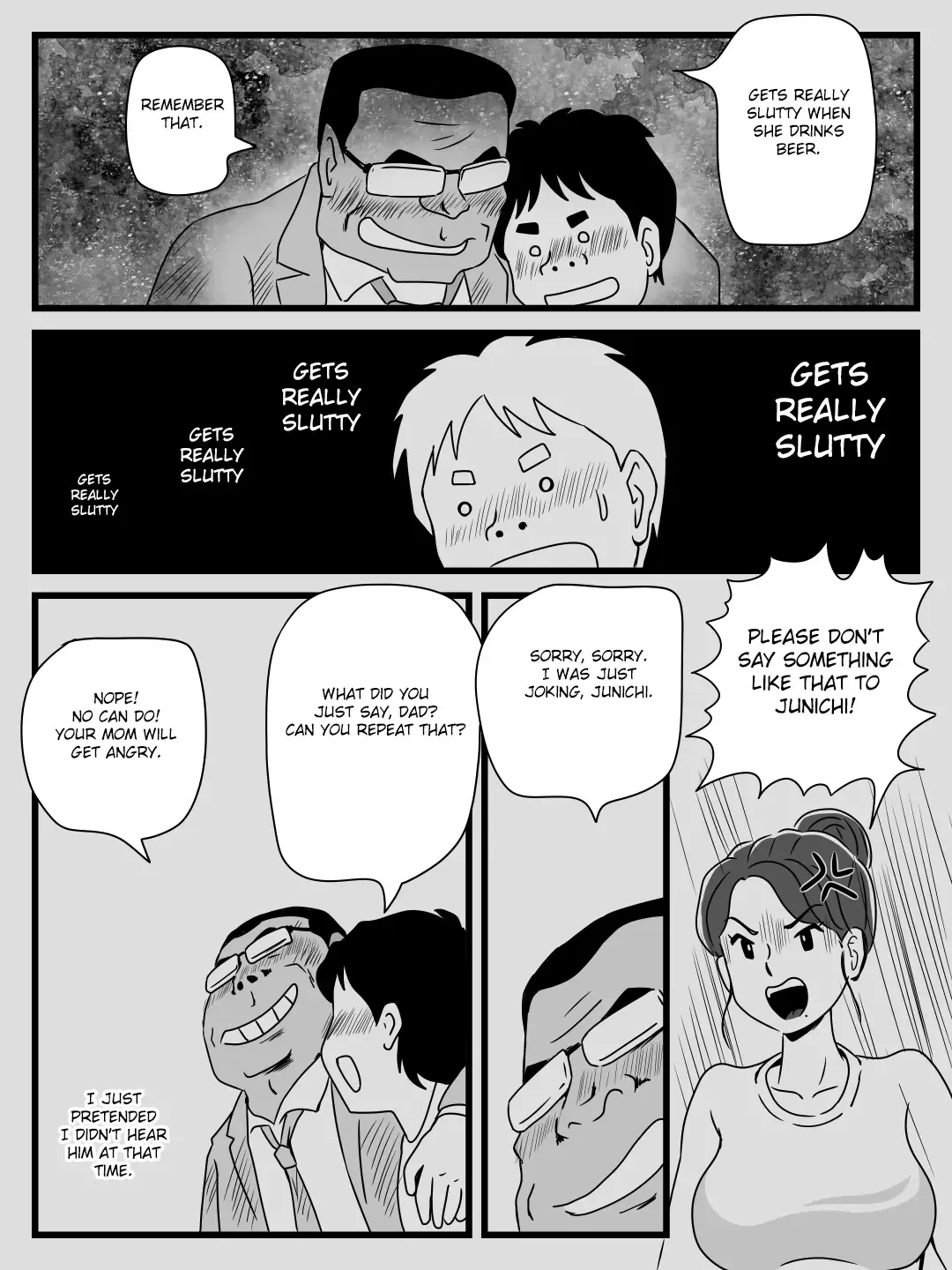 Beer o Nomu to Inran ni Naru Kaa-san to Yareta Hanashi Fhentai - Page 12