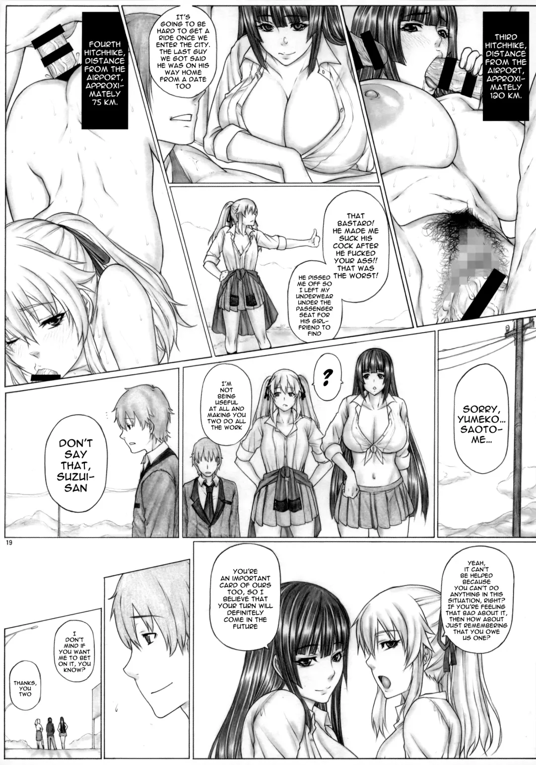 [Kutani] Angel's stroke 133 Hamegurui 4km Hitchhike Shinagara Sex Dai Race!! Shuugaku Ryokou Hen Fhentai.net - Page 20