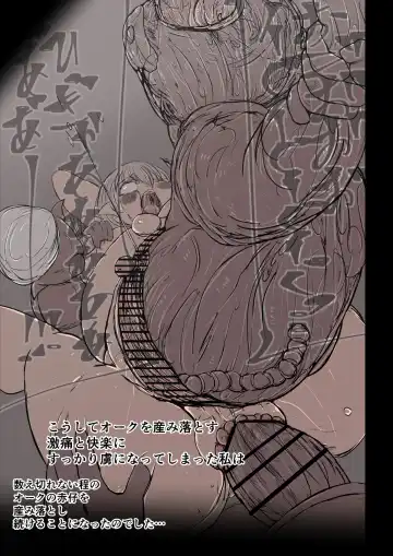 オークハンターとして名を馳せる女エルフがオークに捉まった。そして孕まされた Fhentai - Page 31