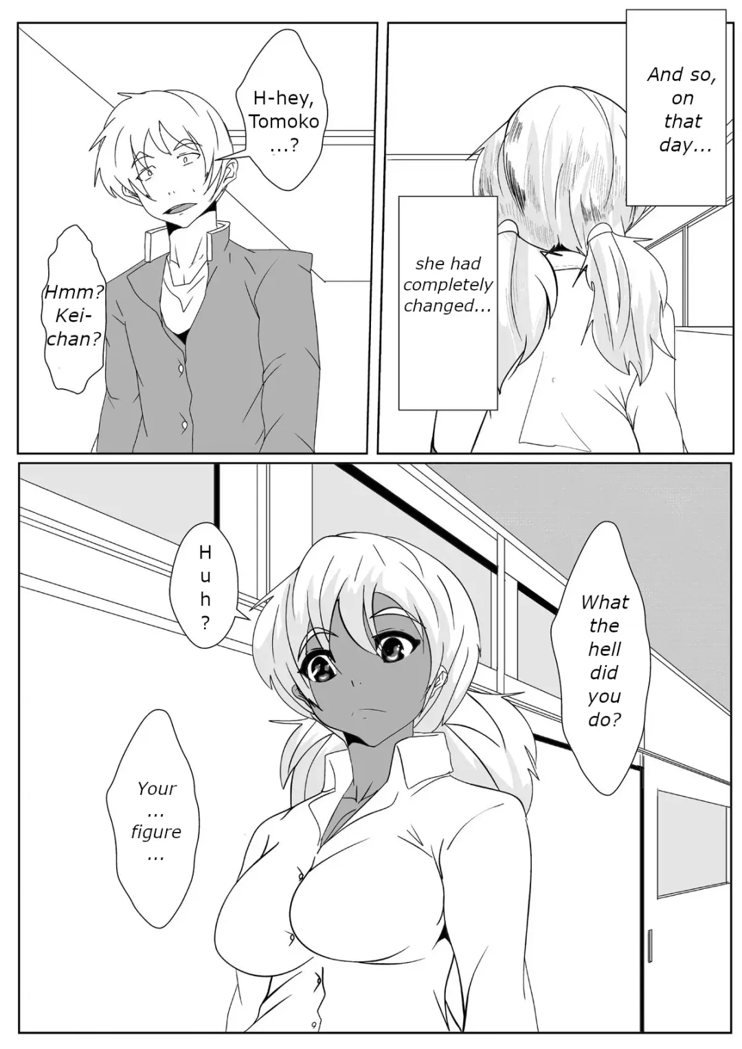 Osananajimi ga Tenkou shite kita Yatsu ni Ganguro Bitch ni Sareta Fhentai - Page 14