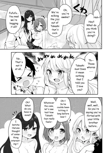 Boku no Onee-chan to Tomodachi wo Nemurasete Osottemitara Kaeriuchi ni Atta | The Tables were Turned when I tried to Rape my Sister and her Friends while they were Asleep Fhentai - Page 49