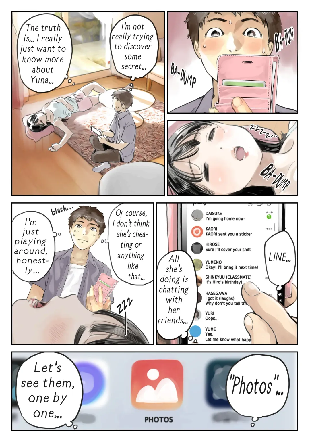 [Chocoro] Kanojo no SmaPho o Nozoita dake nano ni | I Just Snooped through Her Smartphone (decensored) Fhentai.net - Page 10