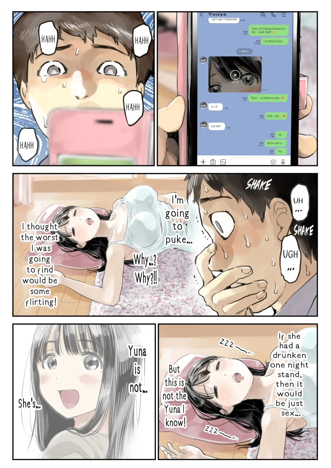 [Chocoro] Kanojo no SmaPho o Nozoita dake nano ni | I Just Snooped through Her Smartphone (decensored) Fhentai.net - Page 55