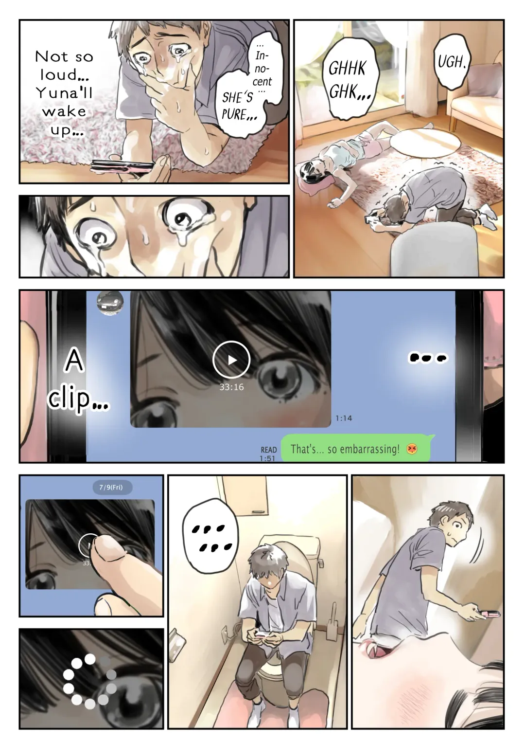 [Chocoro] Kanojo no SmaPho o Nozoita dake nano ni | I Just Snooped through Her Smartphone (decensored) Fhentai.net - Page 56