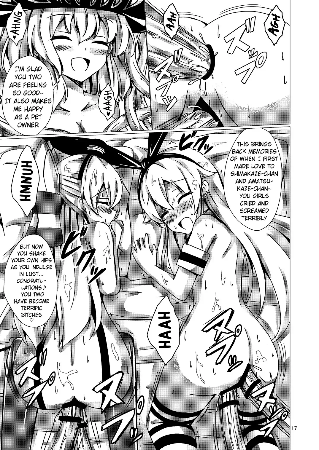 [Aikawa Ryou] Kuubo Wo-Kyuu-chan no Shimakaze Yuri Dorei Choukyou ~Kanketsuhen~ | Standard Carrier Wo-Class Shimakaze's Yuri Slave Training ~Final Chapter~ Fhentai.net - Page 18