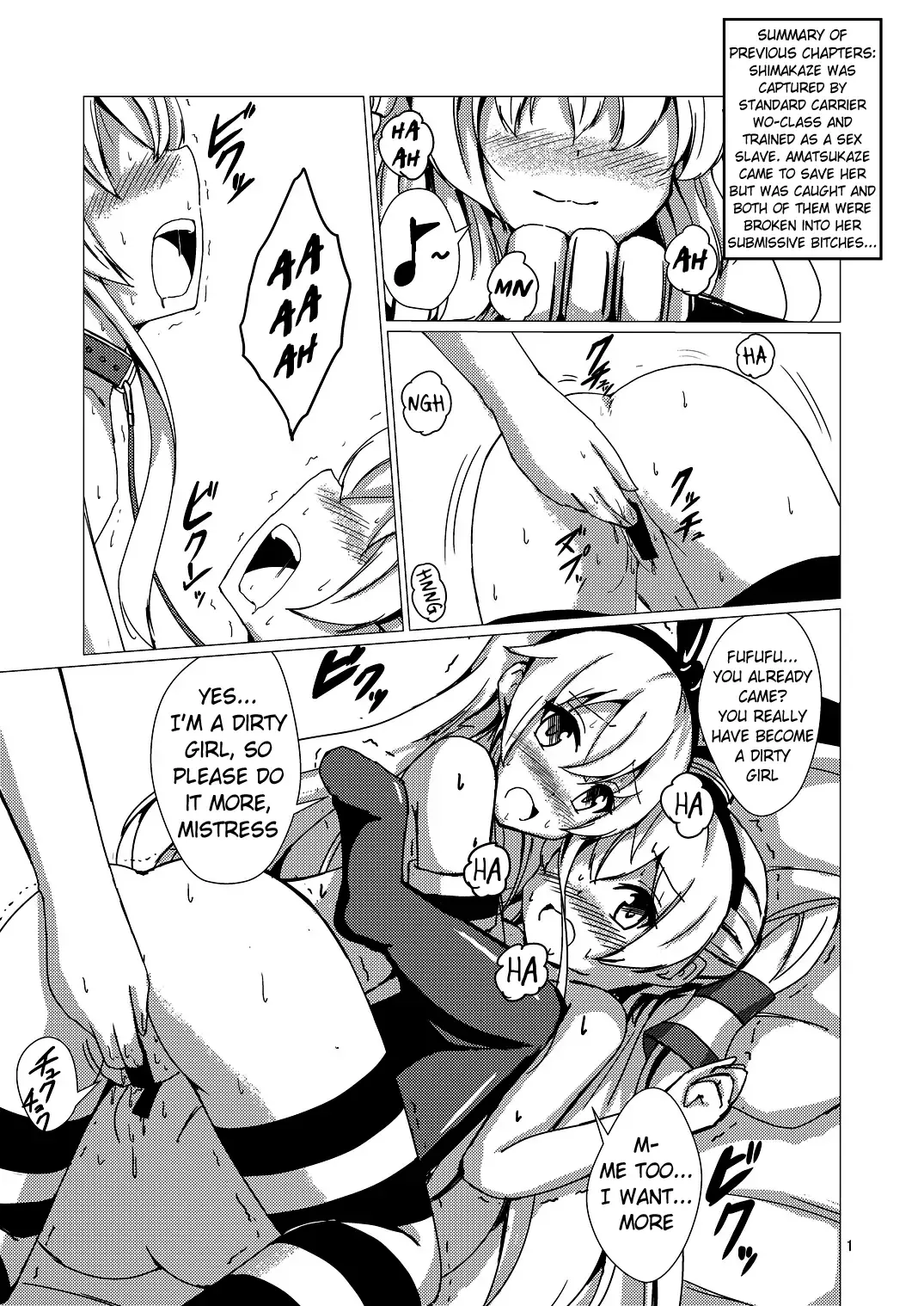 [Aikawa Ryou] Kuubo Wo-Kyuu-chan no Shimakaze Yuri Dorei Choukyou ~Kanketsuhen~ | Standard Carrier Wo-Class Shimakaze's Yuri Slave Training ~Final Chapter~ Fhentai.net - Page 2