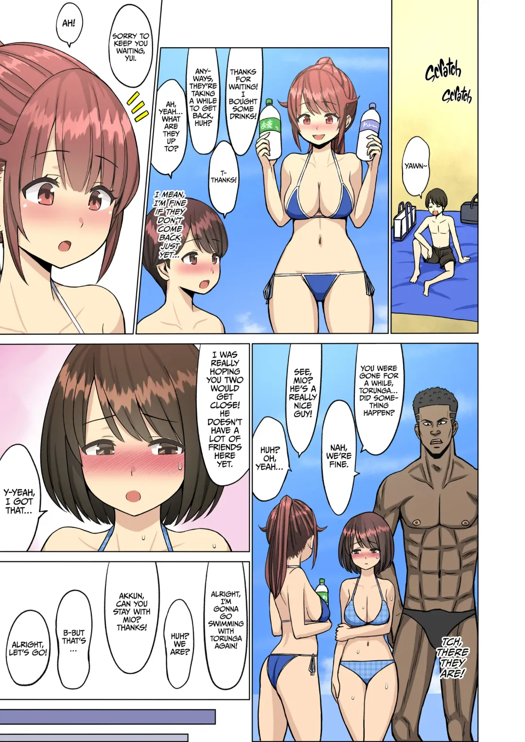 Suki Datta no ni... Natsu ~Osananajimi no Cheerleader ga Kokujin Ryuugakusei ni~ | But I Loved Her... Summer Chapter: My Cheerleader Friend Got Taken by a Foreign Student Fhentai - Page 46
