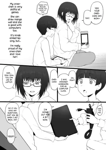 [Terasu Mc] Daisuki na Onee-chan ni Karita Pasocon no Naka ni... | On the Laptop My Beloved Big Sister Lent Me… Fhentai.net - Page 3