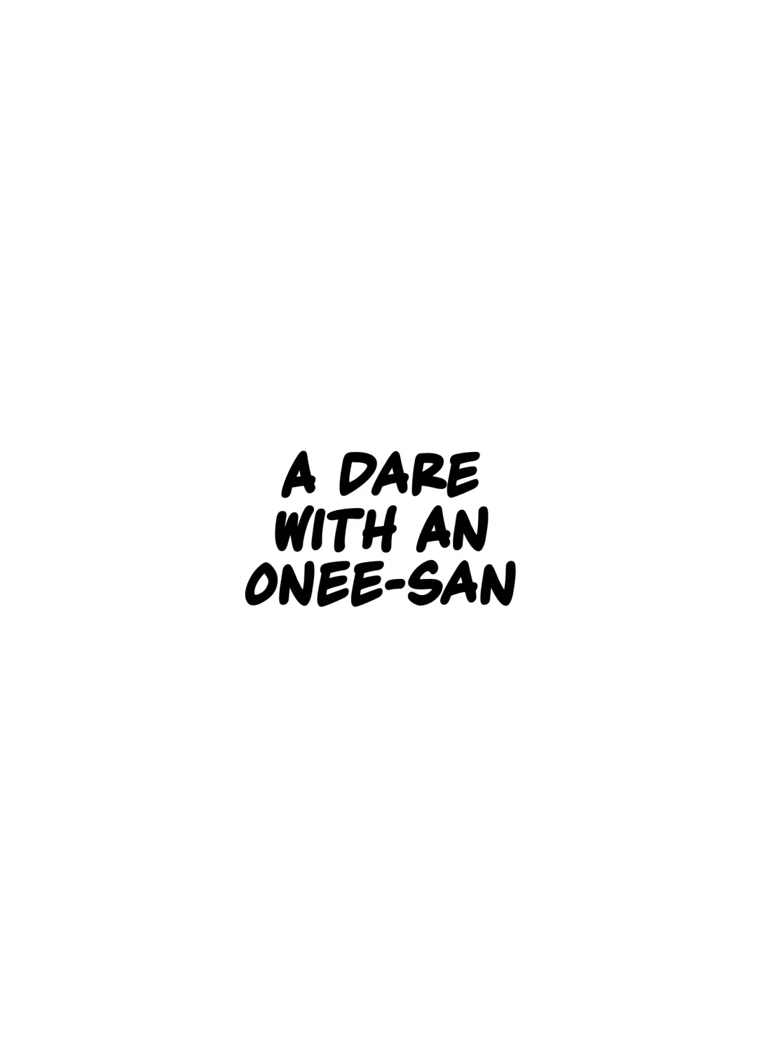 [Danimaru] Batsu Game de Onee-san to | A Dare with an Onee-san Fhentai - Page 4
