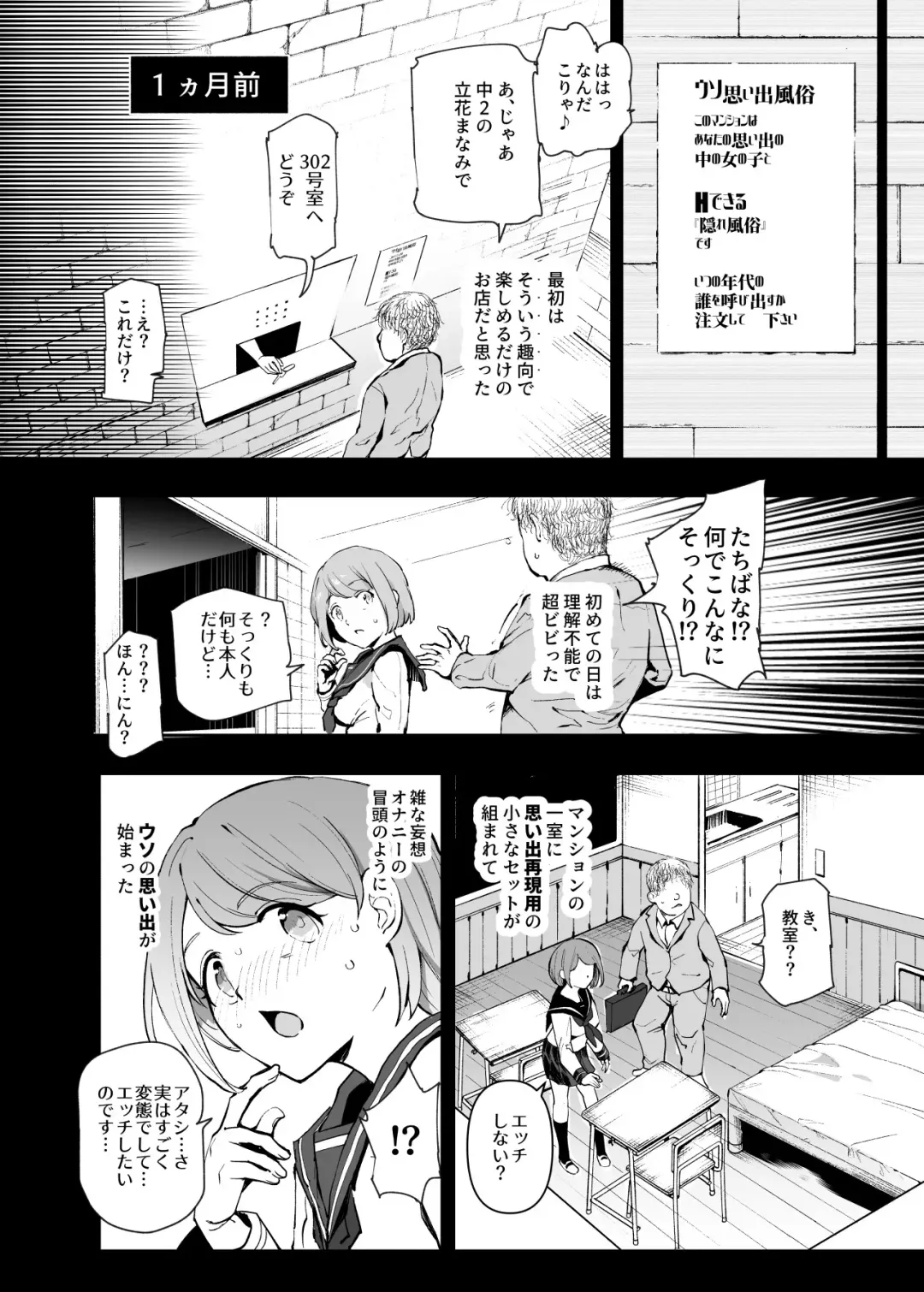 [Nyuu] Uso Omoide Fuuzoku Mansion -Touji no Sugata no Anoko to Ecchi- Fhentai - Page 7
