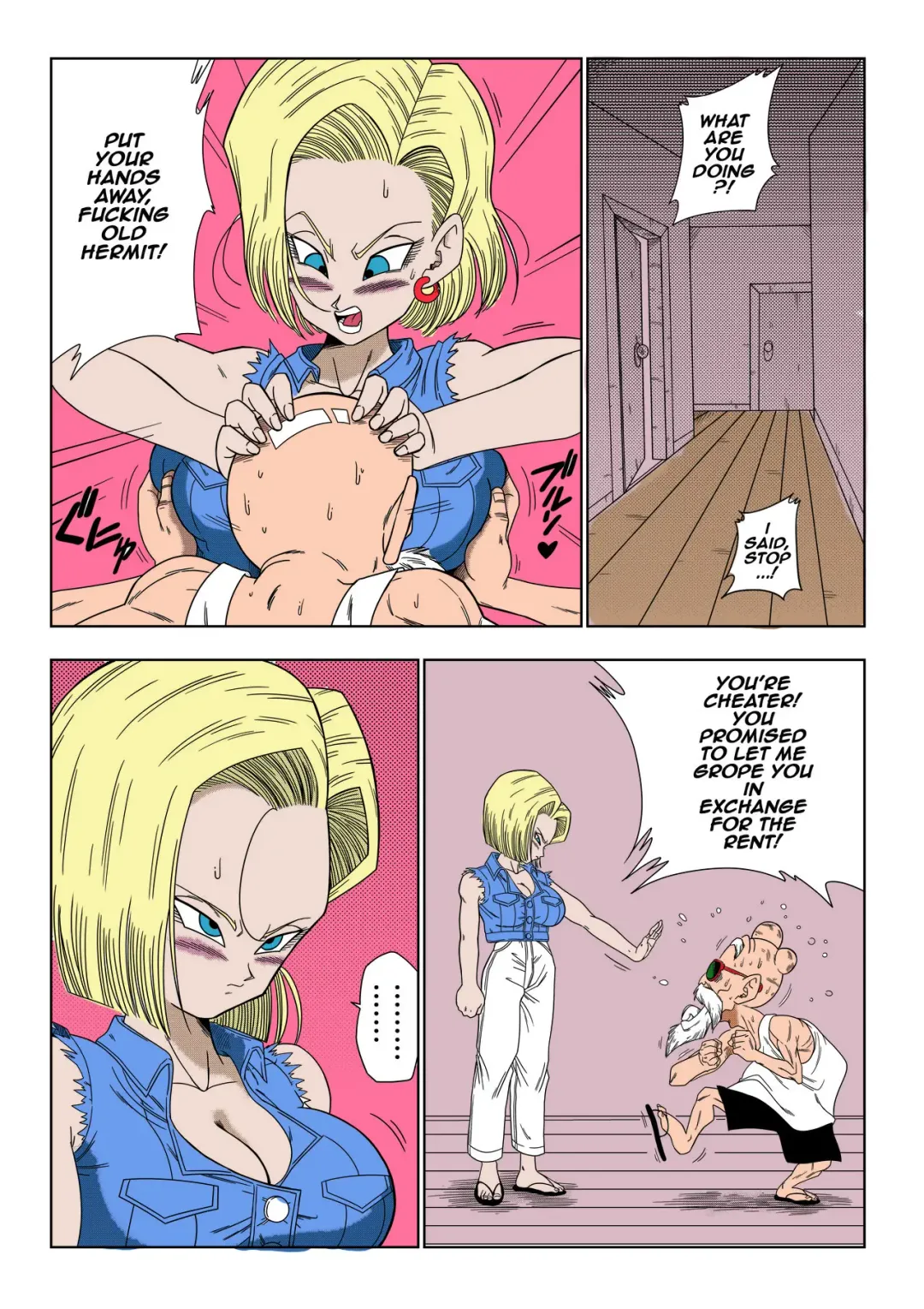 [Yamamoto] 18-gou vs Kame Sennin Android n18 VS Kamesennin (Dragon Ball Z) [English] [Decensored] colorrized (decensored) Fhentai - Page 5