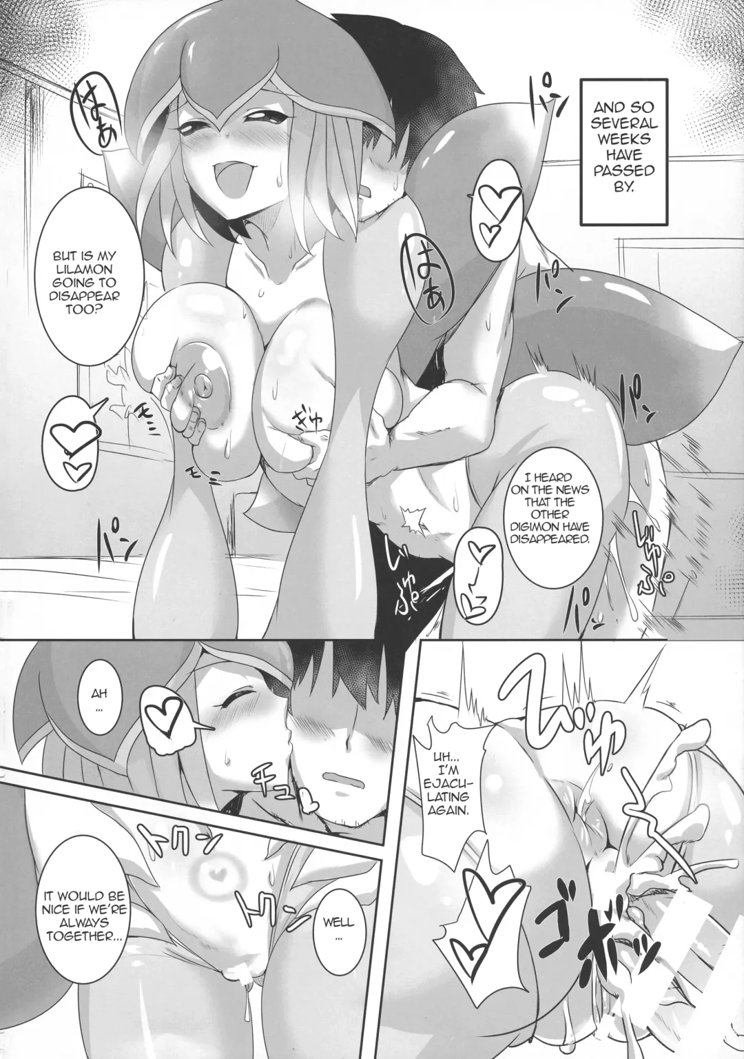 [Kirishima Ayu] Lilamon to Icha Love Seiseikatsu | Lovey-Dovey Sex Life with Lilamon Fhentai.net - Page 10