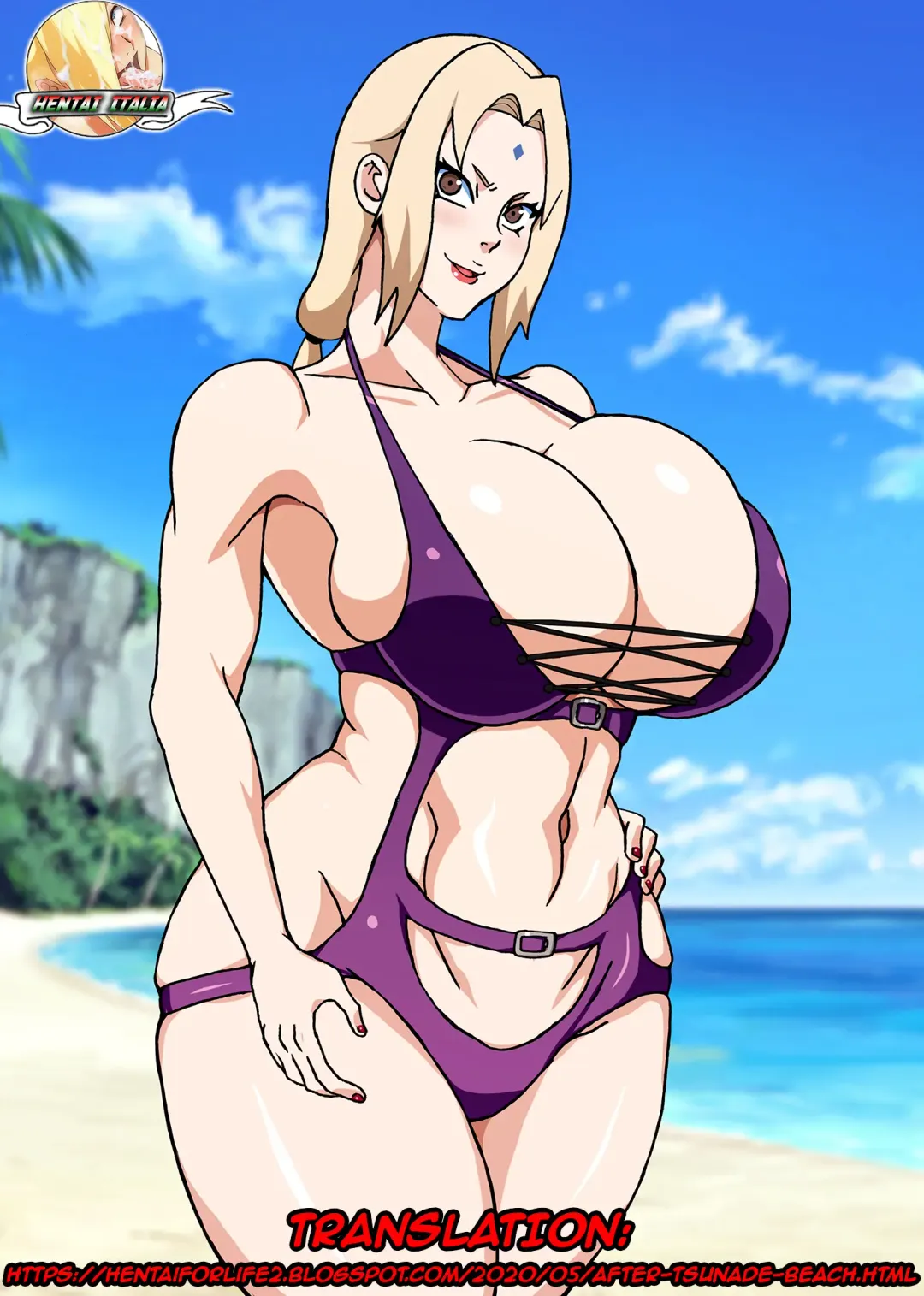 [Naruhodo] Zoku Tsunade no Insuiyoku | After Tsunade's Obscene Beach Fhentai - Page 34