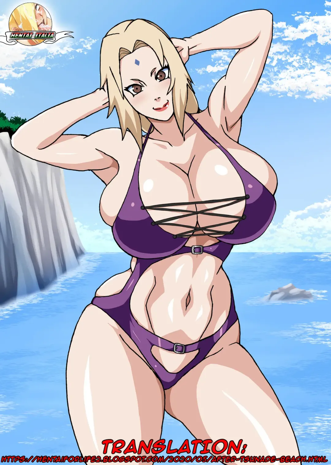 [Naruhodo] Zoku Tsunade no Insuiyoku | After Tsunade's Obscene Beach Fhentai - Page 36