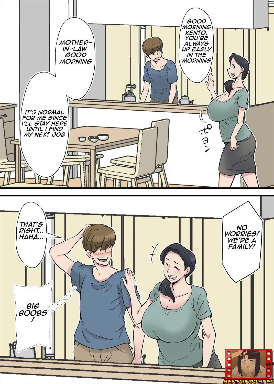 [Nobishiro - Nobu] Hentai Kansoku ~Yome no Bakunyuu Kaa-chan o Netoritai/I want to cuckcold my wife with mother-in-law's big breasts Fhentai - Page 2