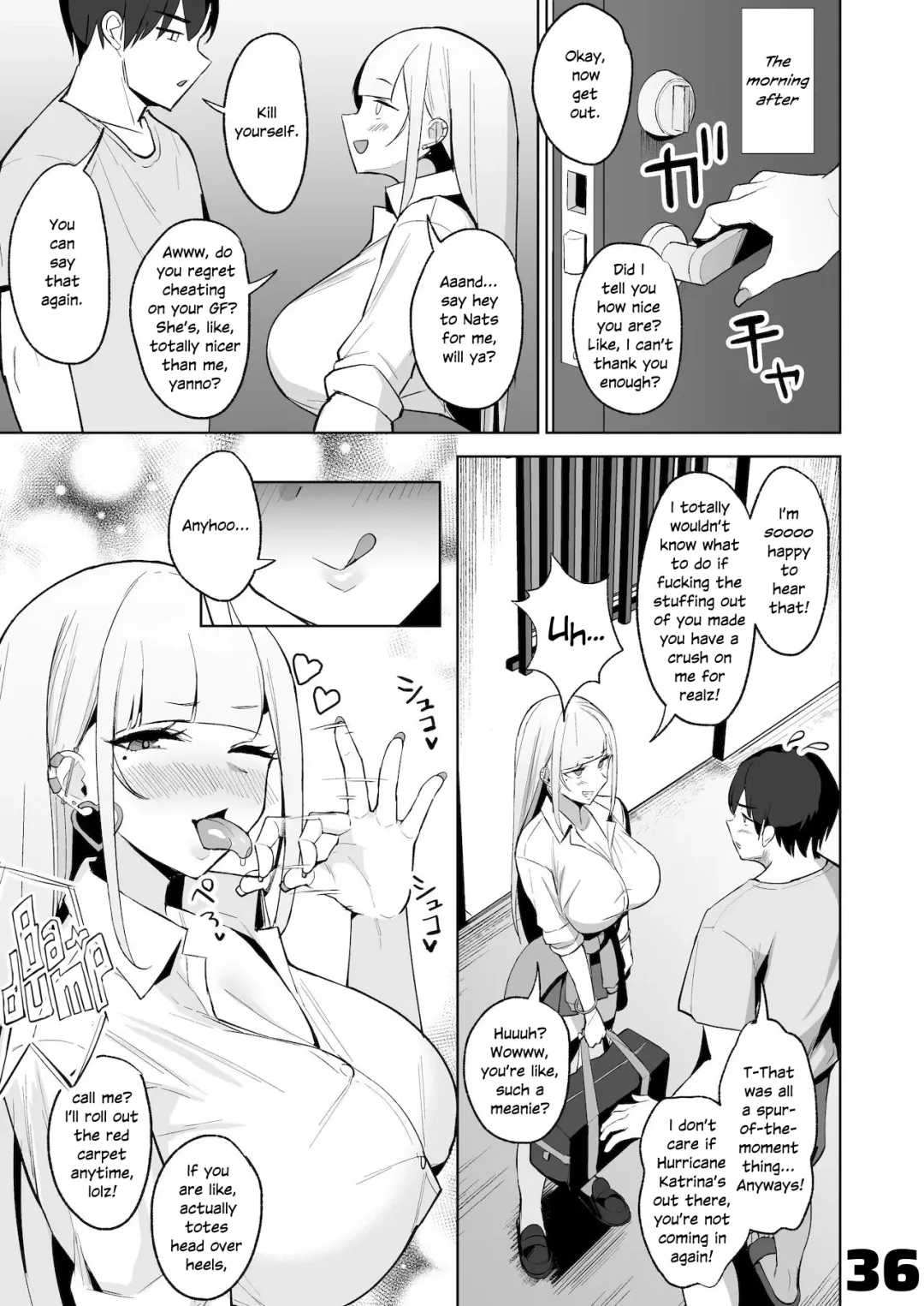 [Nanae] Ecchi na Gal JK to Amayadori Tsuide ni Uwaki Koubi Shichau Yatsu. | Waiting Out the Rain Balls Deep in a Sexy High School Gyaru Fhentai.net - Page 36