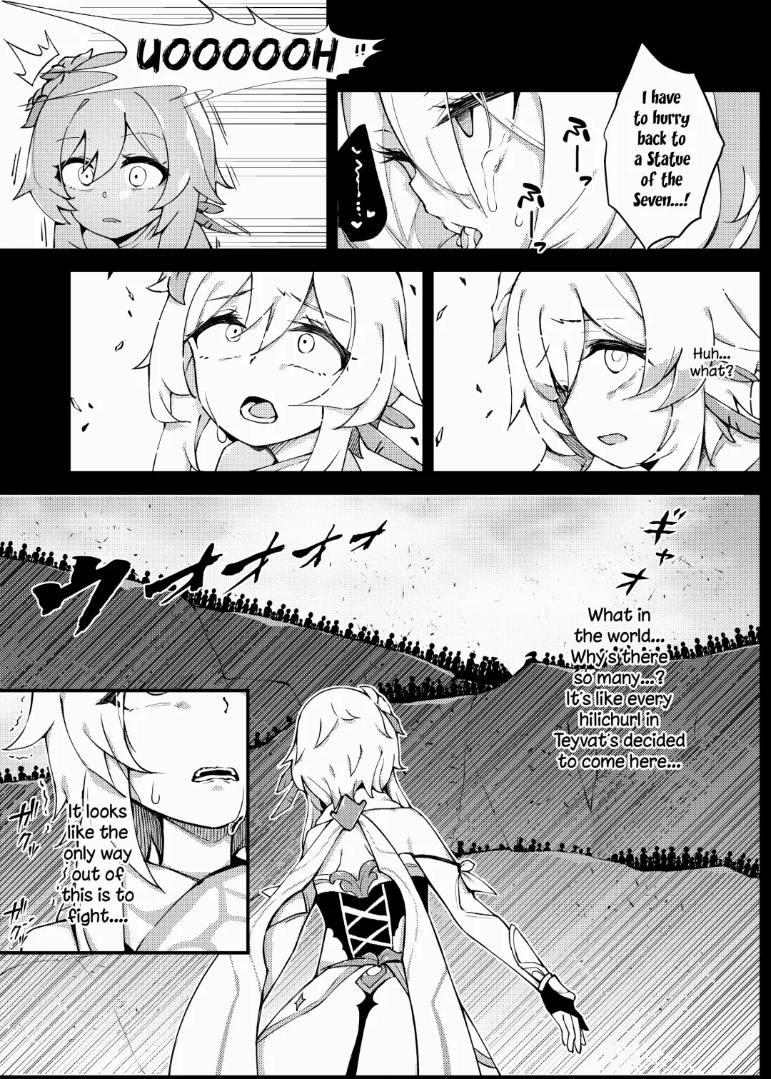 [Karou] Shingeki no Hilichurl ~Tabibito Hokaku Hen~ Lumine,The End of Travel~ Fhentai - Page 13