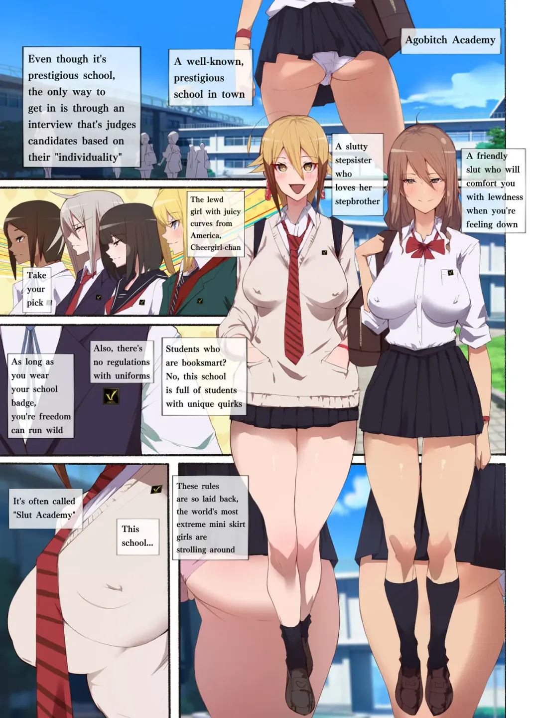 Read [Agobitch Nee-san] The Lewd Girl With Juicy Curves From America, Cheergirl-Chan - Fhentai.net