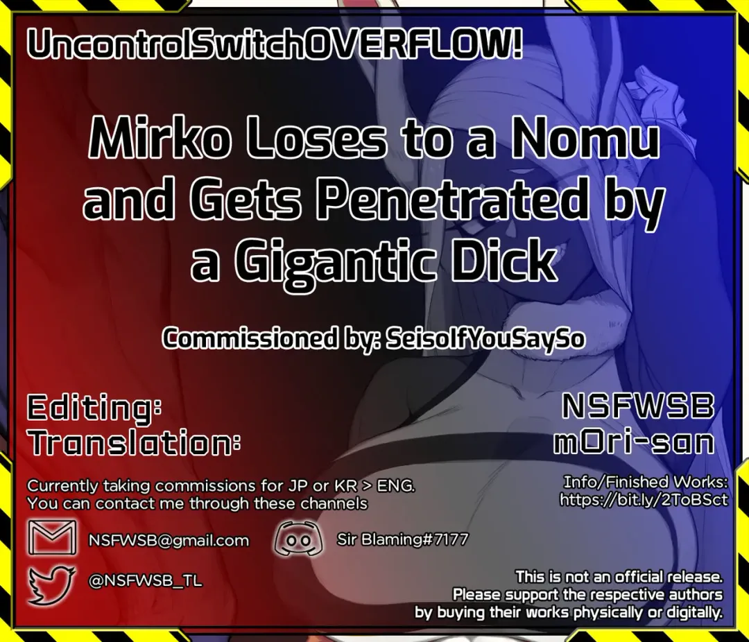 [Yanje] Mirko Loses to a Nomu and Gets Penetrated by a Gigantic Dick Fhentai.net - Page 6