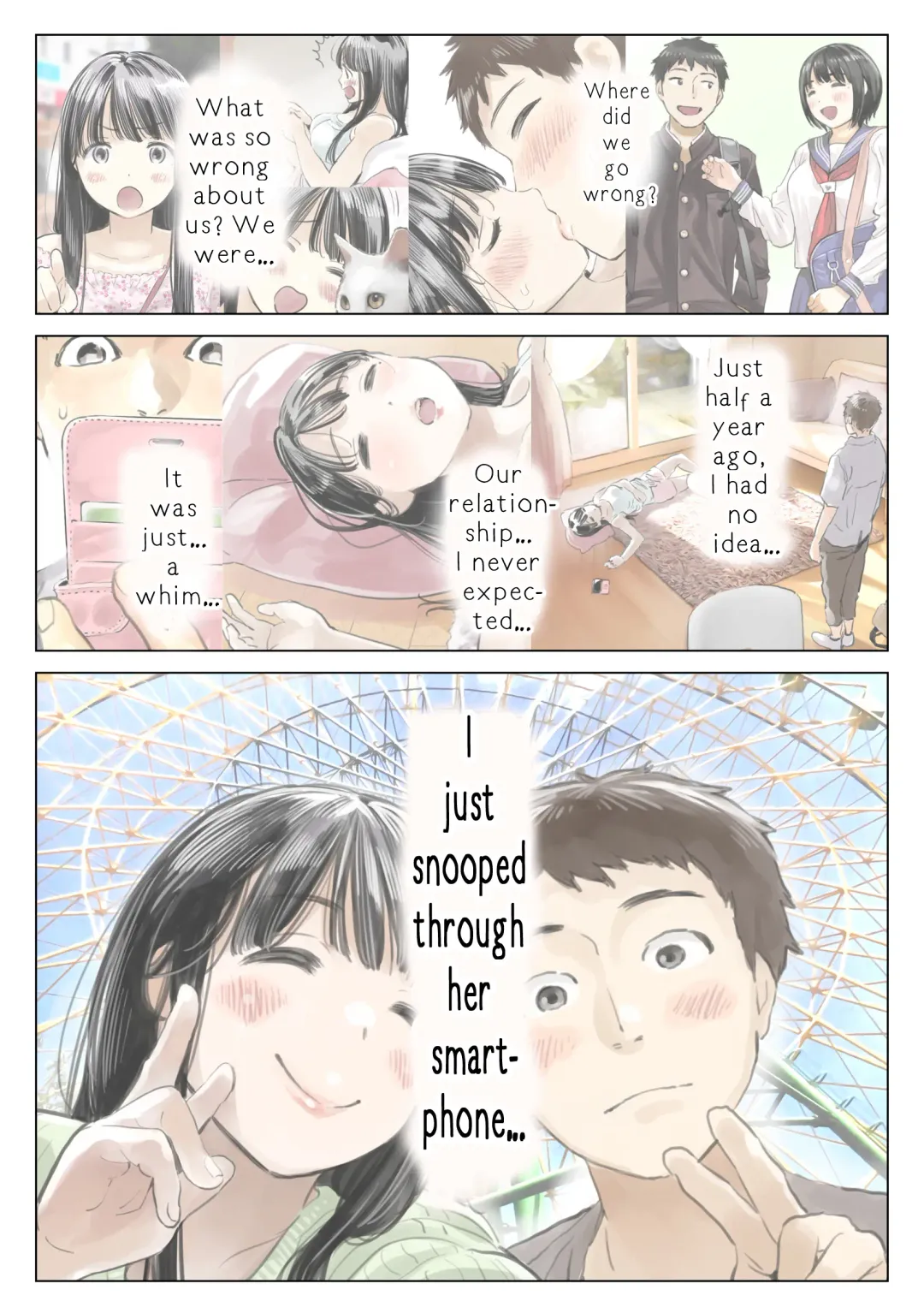 [Chocoro] Kanojo no SmaPho o Nozoita dake nano ni 3 | I Just Snooped through Her Smartphone 3 (decensored) Fhentai - Page 66