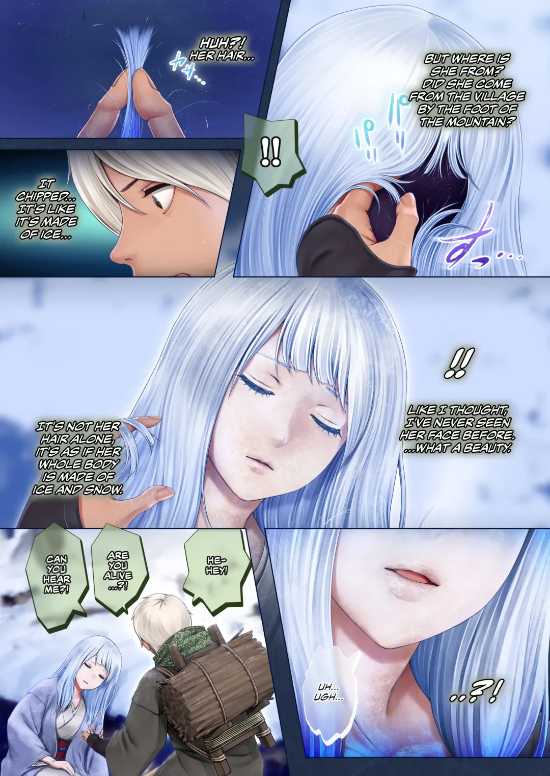 Yotogi no Yukionna Setsu ~Atatamenai to, Koorimasu~ | Setsu, the Yuki-onna of the Night ~Warm Her Up Lest She Freeze~ Fhentai - Page 4