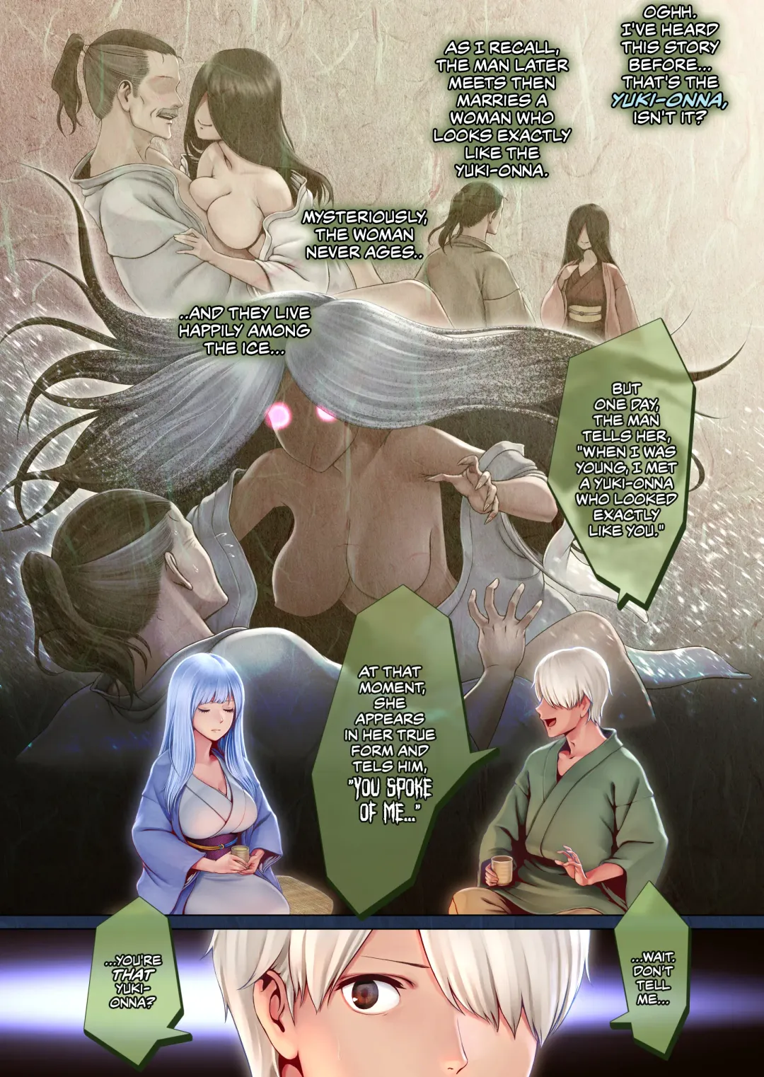 Yotogi no Yukionna Setsu ~Atatamenai to, Koorimasu~ | Setsu, the Yuki-onna of the Night ~Warm Her Up Lest She Freeze~ Fhentai - Page 7