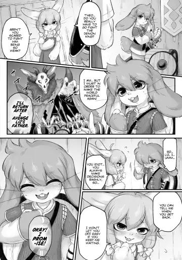 [Bubonic] Usagi Yuusha wa Mura ni Nokoshita Osananajimi ja Naku Yadoya no Okami o Erandeshimatta! Fhentai - Page 2
