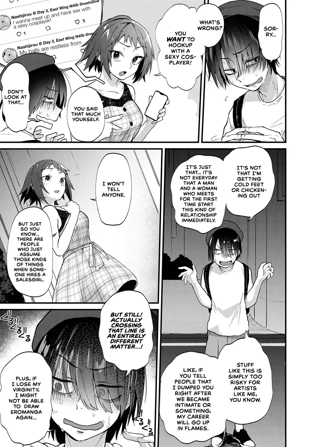 [Gosaiji] Doujin Sakka wa Cosplay Ecchi no Yume o Miru ka | Do Doujin Artists Dream of Cosplay Sex? Fhentai - Page 3