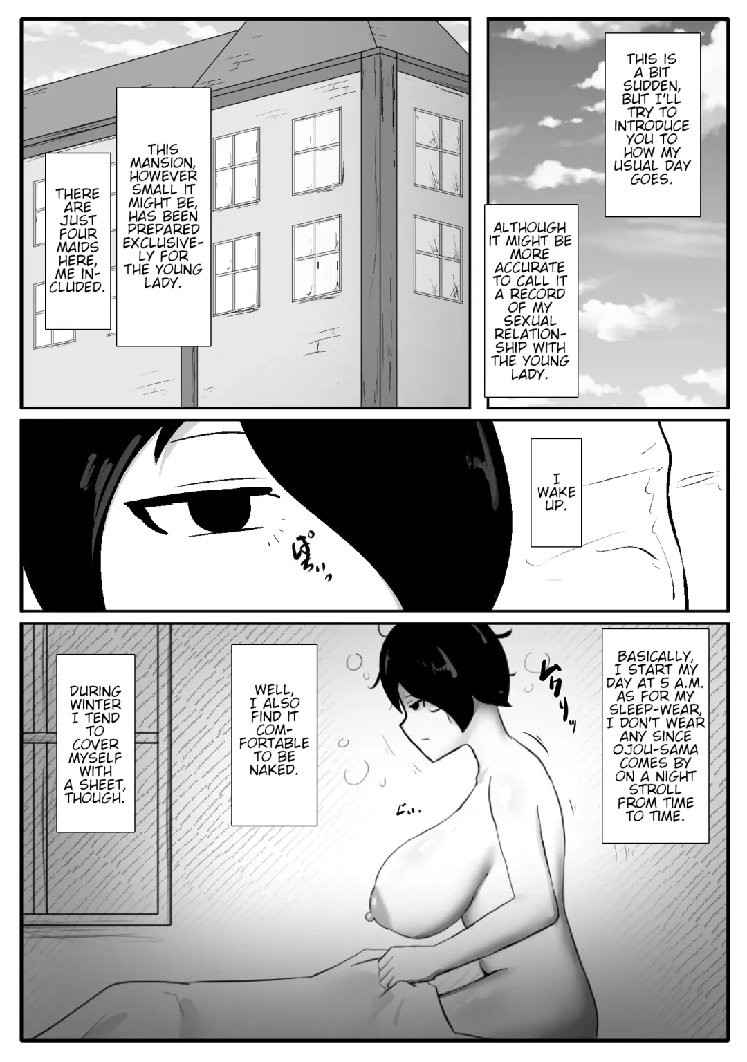 [Sirosoil] Futa Ojou-sama no Asadachi o Muhyoujou Maid ga Sei Shori Suru Manga Fhentai.net - Page 2