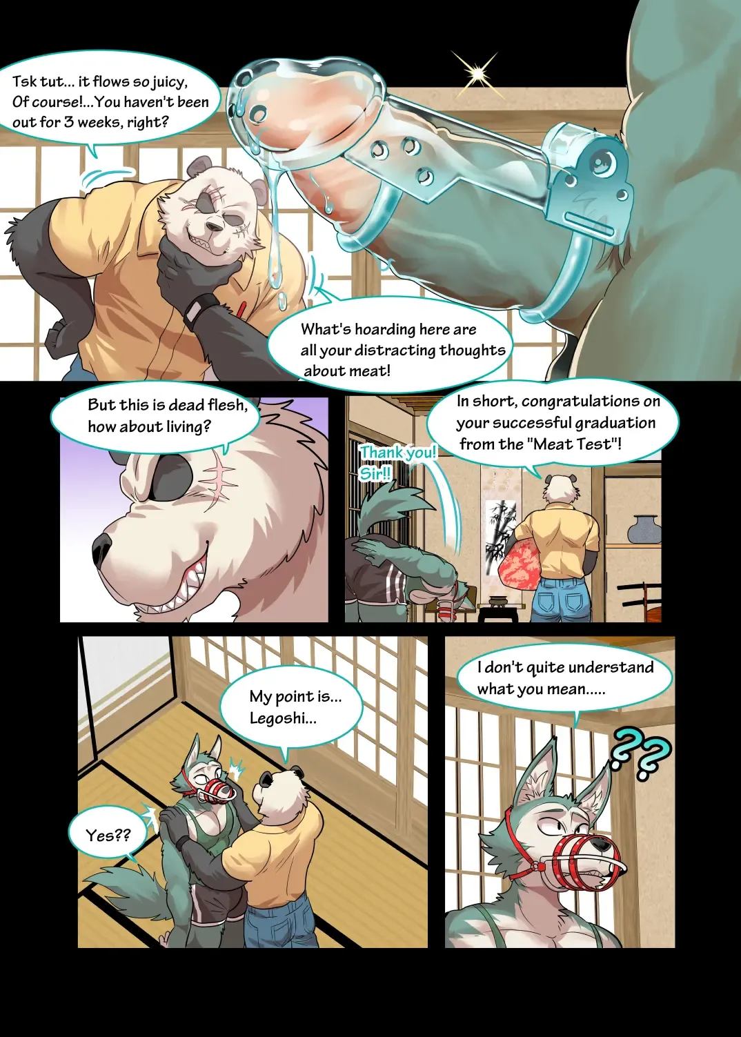 [Kuma Hachi] Panda's Hell Training - BEASTARS dj Fhentai - Page 5