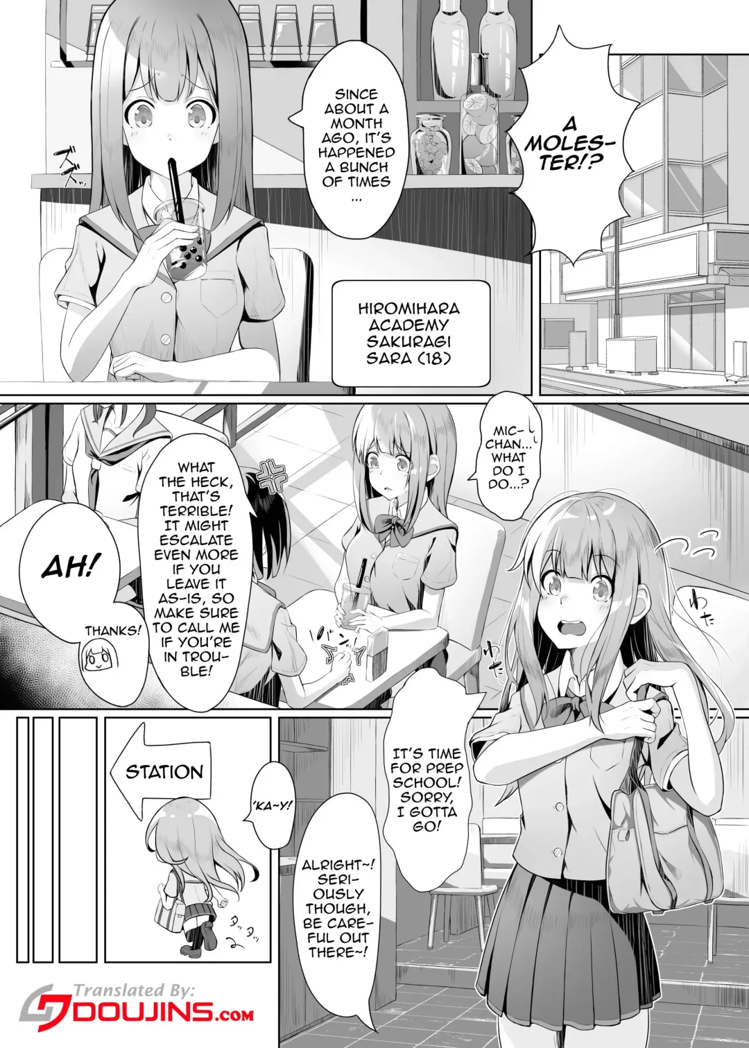 [Akausu Ko] Gaman to Gaman no Chikan Densha | A Molester Who Can't Hold Back On The Train Fhentai - Page 2